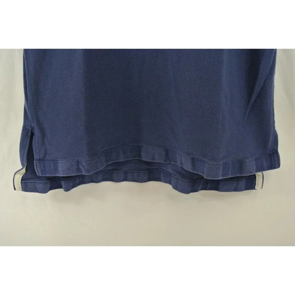 Polo Ralph Lauren Shirt Navy Blue w/ Red Collar RLPC Crest Custom Fit Mens Small - Picture 5 of 10